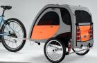 Fahrrad-Hundeanhänger mit Federung für kl. und mittlere Hunde