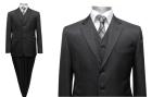 Elegante Muga Herren Anzug Weste Gr. 44 bis 62 64 Schwarz Neu